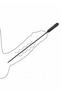 Thumbnail for Ouch by Shots Toys - Extra Long Vibrating Silicone Urethral Sound - Stag Shop