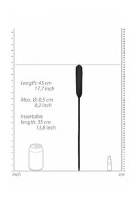 Thumbnail for Ouch by Shots Toys - Extra Long Vibrating Silicone Urethral Sound - Stag Shop