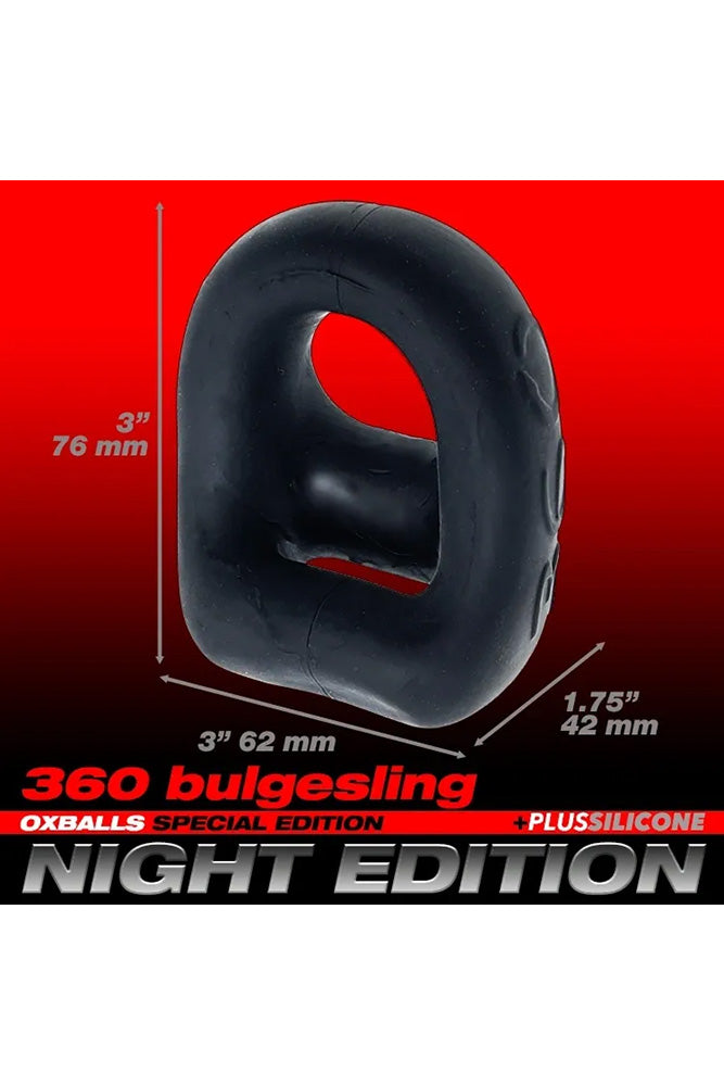 Oxballs - 360 Dual Cock Ring & Ball Sling - Purple - Stag Shop