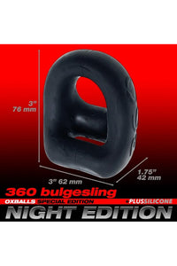 Thumbnail for Oxballs - 360 Dual Cock Ring & Ball Sling - Clear - Stag Shop
