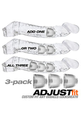 Oxballs - ADJUSTfits Cocksheath Inserts - 3pack - Stag Shop