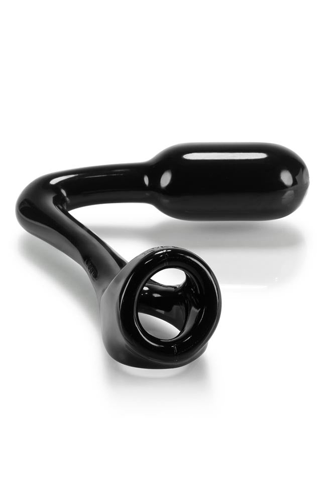 Oxballs - Atomic Jock - Ass-X Asslock Cock Ring & Plug - Black - Stag Shop