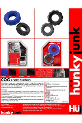 Oxballs - Hunkyjunk - Cog 2-Pack Cock Rings - Assorted - Stag Shop