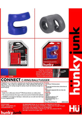 Oxballs - Hunkyjunk - Connect Cock Ring & Ball Tugger - Assorted - Stag Shop