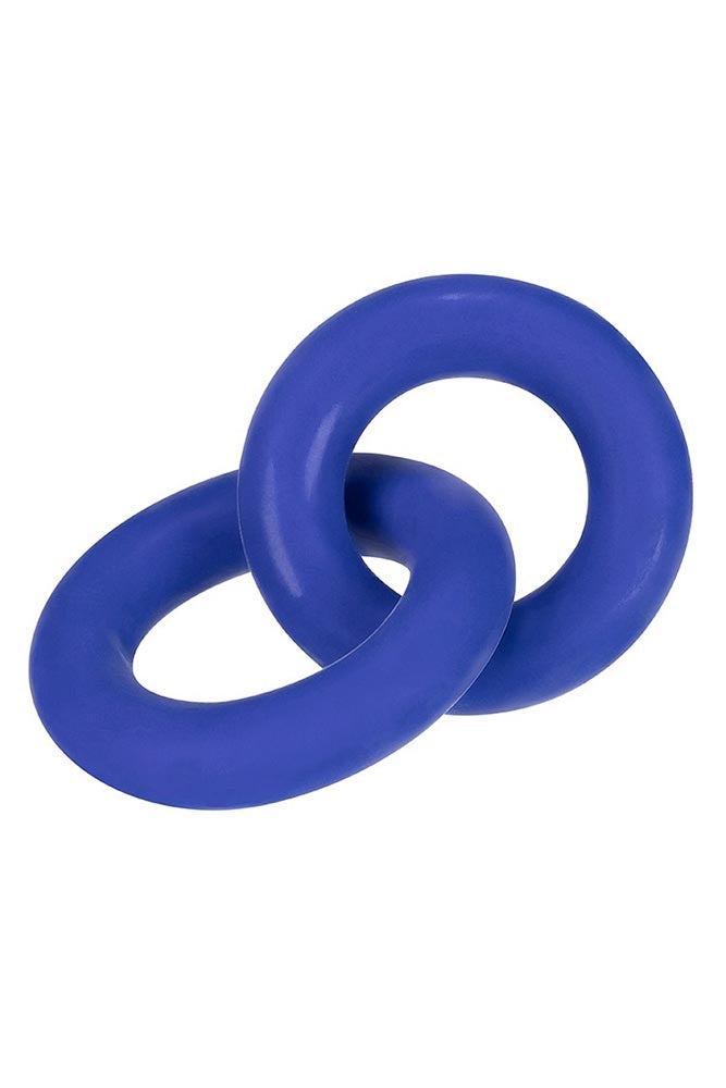 Oxballs - Hunkyjunk - Duo Linked Cock & Ball Ring - Cobalt - Stag Shop