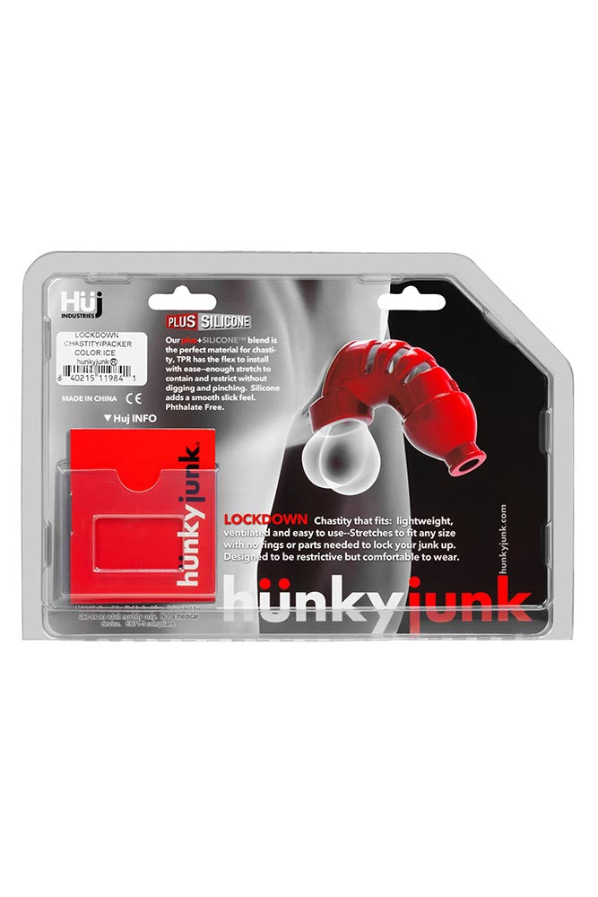 Oxballs - Hunkyjunk - Lockdown Chastity Cage - Clear - Stag Shop