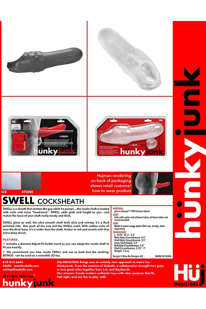 Oxballs - Hunkyjunk - Swell Cocksheath - Clear - Stag Shop