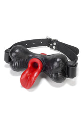 Oxballs - Milkbone Silicone Gag - Black - Stag Shop