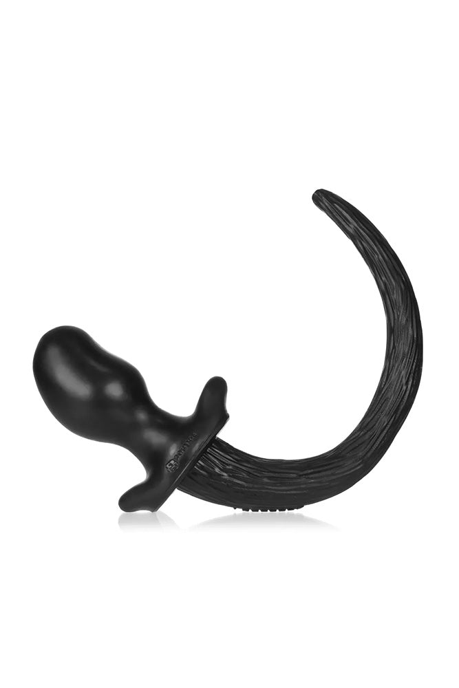 Oxballs - Puppy Tail Butt Plug - Bulldog Large - Black - Stag Shop