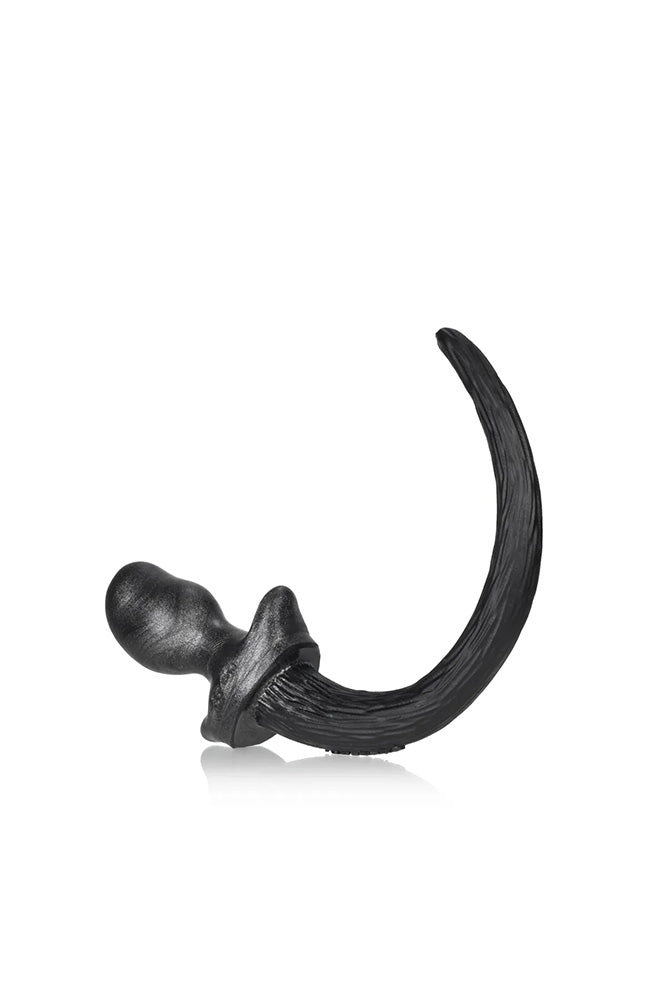 Oxballs - Soft Puppy Tail Anal Plug- Pug Small - Black - Stag Shop