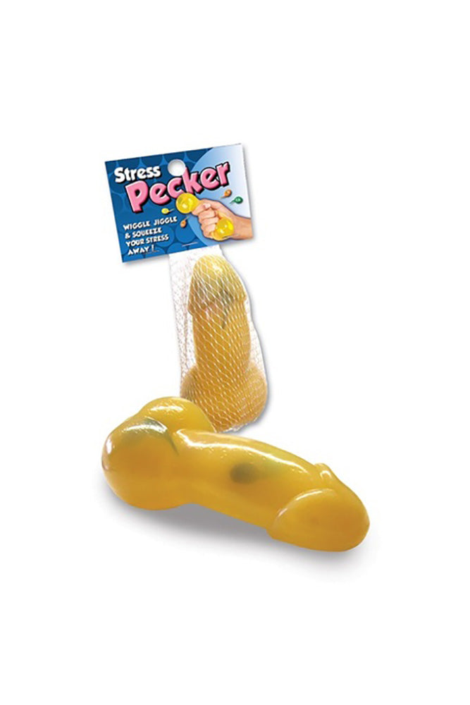 Ozze Creations - Stress Pecker Squeezable Penis Toy - Beige - Stag Shop