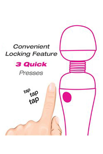 PalmPower - Original Massage Wand - Pink/Black - Stag Shop