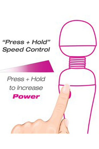 PalmPower - Original Massage Wand - Pink/Black - Stag Shop