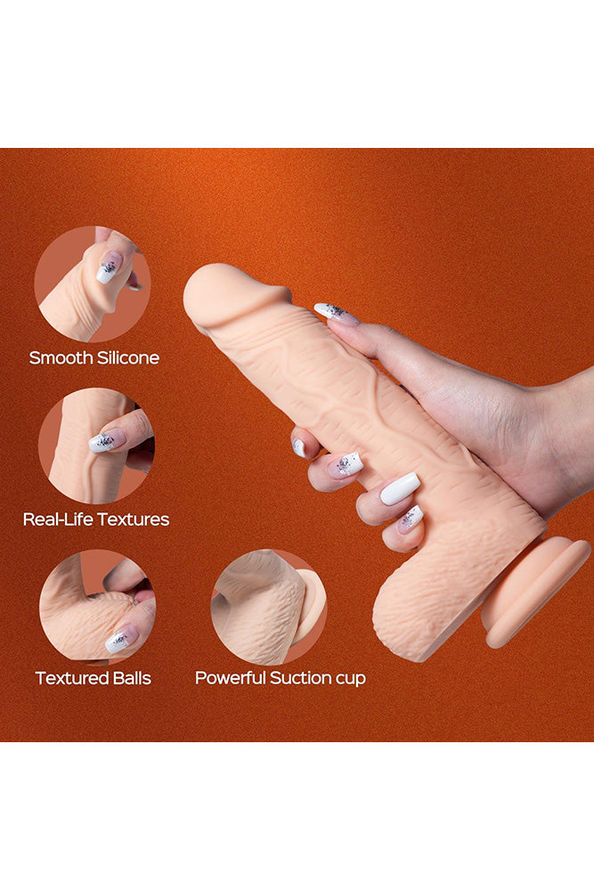Honey Play Box - Paxton App Controlled Vibrating Dildo - Beige - Stag Shop