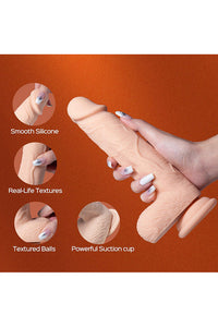 Thumbnail for Honey Play Box - Paxton App Controlled Vibrating Dildo - Beige