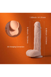 Honey Play Box - Paxton App Controlled Vibrating Dildo - Beige - Stag Shop