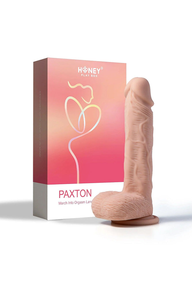 Honey Play Box - Paxton App Controlled Vibrating Dildo - Beige - Stag Shop