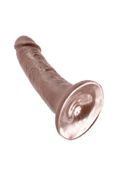 Pipedream - King Cock - Ultra Realistic Dildo - 6 inch - Brown - Stag Shop