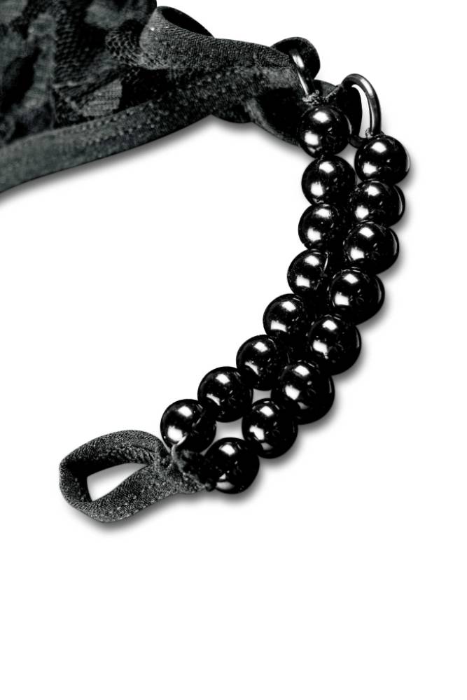 Pipedream - Hookup Panties - Crotchless Pleasure Panties with Clitoral Beads & Attachable Butt Plug - Size XL-XXL - Stag Shop