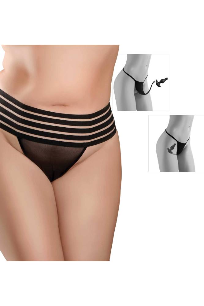 Pipedream - Hookup Panties - Crotchless Love Garter with Attachable Bu