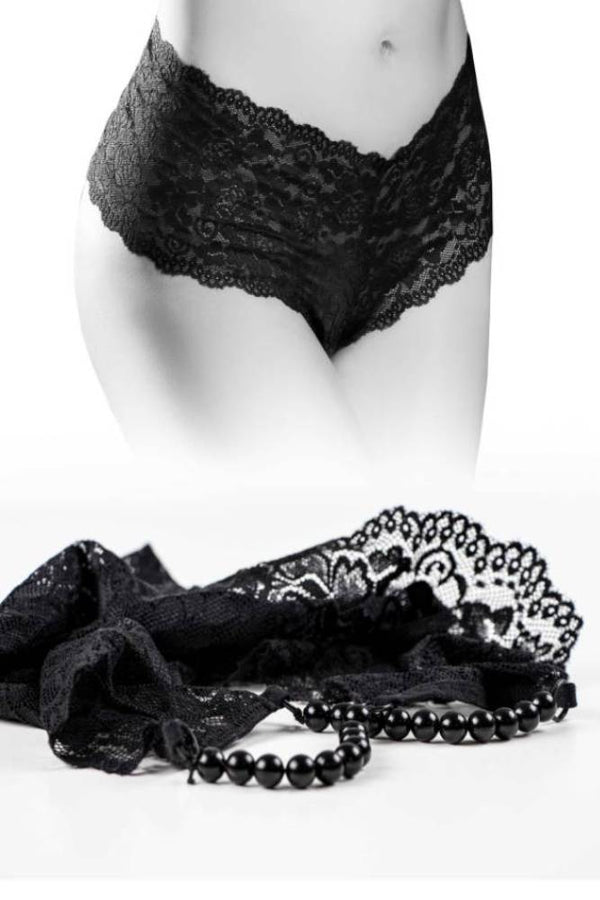 Pipedream - Hookup Panties - Pleasure Pearl Boy Shorts with Stimulating Pearls - Size S-L - Stag Shop