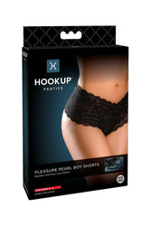 Pipedream - Hookup Panties - Pleasure Pearl Boy Shorts with Stimulating Pearls - Size S-L - Stag Shop
