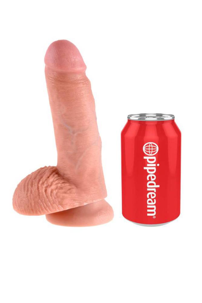 Pipedream - King Cock - Realistic Dildo with Balls - 7 inch - Stag Shop