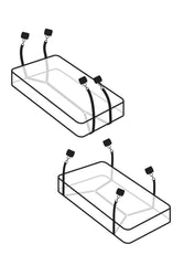 Pipedream - Fetish Fantasy - Wraparound Mattress Restraints - Black - Stag Shop