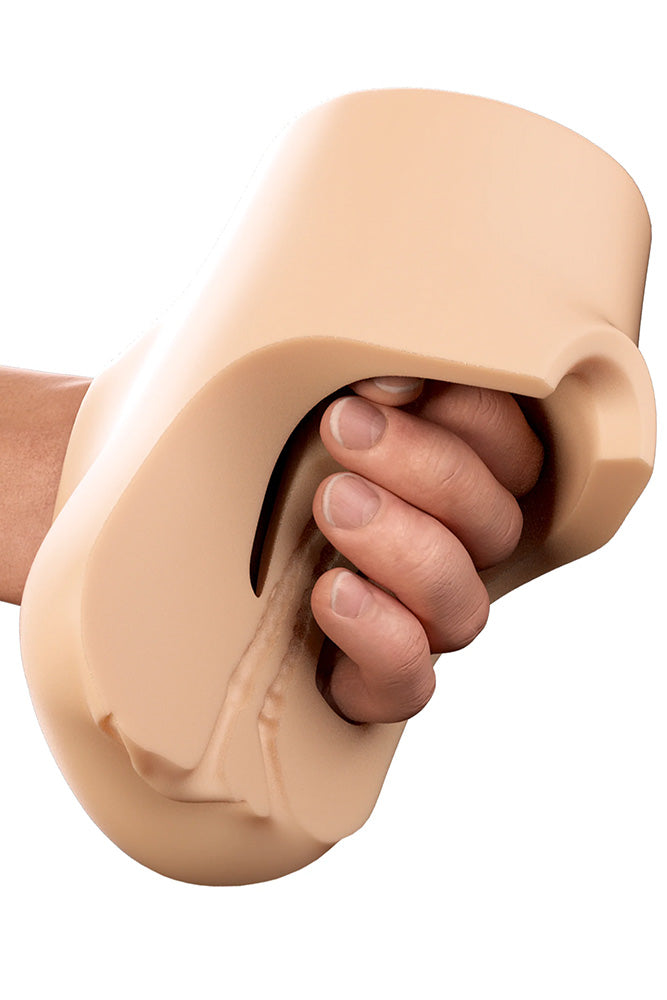 PDX - Double Pounder Vibrating Squeeze Stroker - Stag Shop