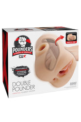 PDX - Double Pounder Vibrating Squeeze Stroker - Stag Shop