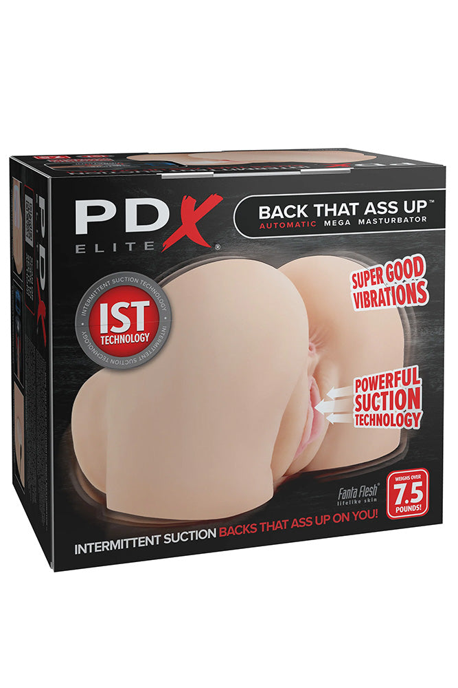 PDX - Elite - Back That Ass Up Vibrating & Sucking Masturbator - Stag Shop