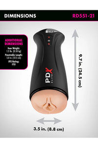 Thumbnail for PDX -  Elite - Fuck-Gasm Vibrating & Sucking Masturbator - Stag Shop