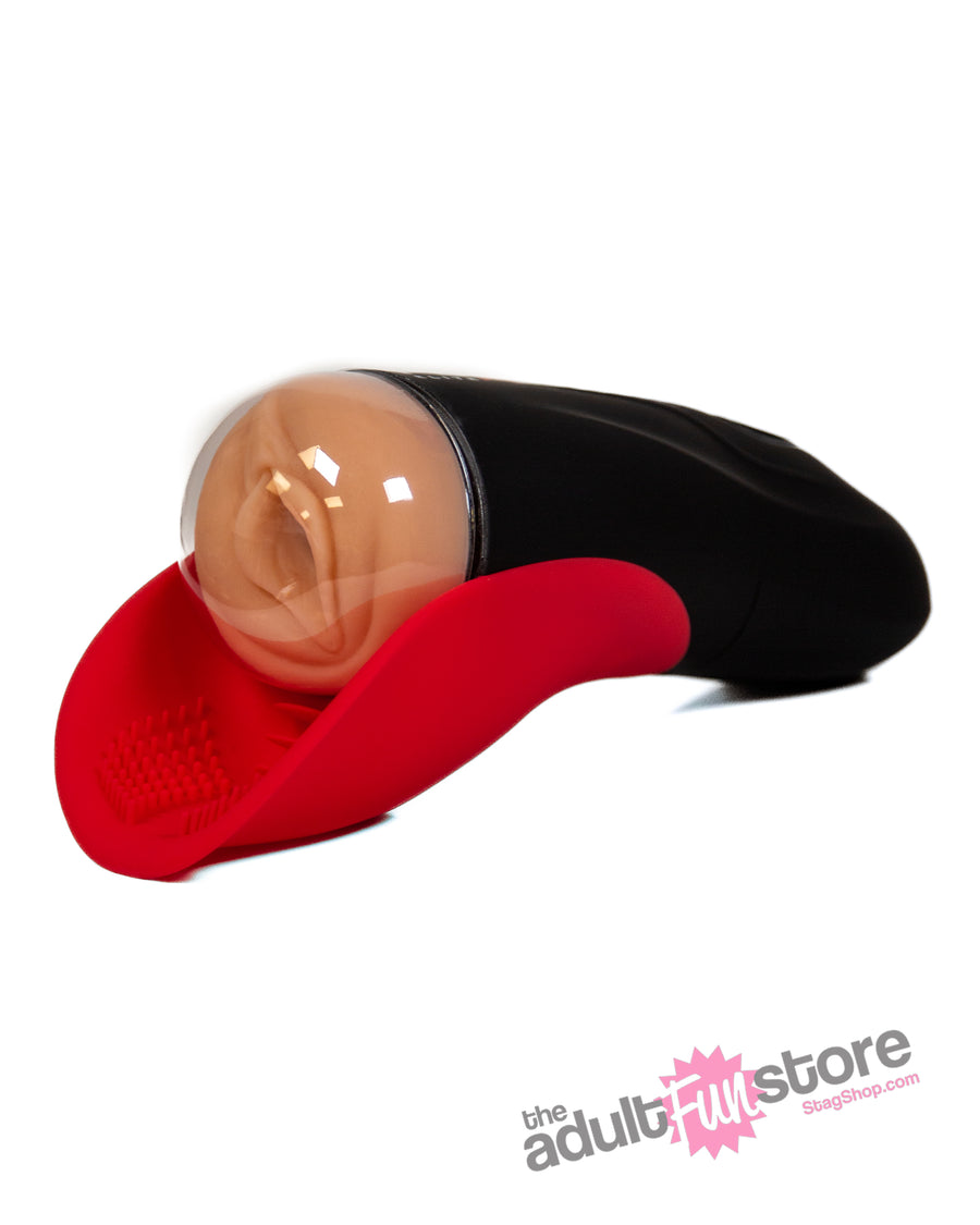 Pipedream Extreme - PDX Elite - Fuck-O-Matic Sucking & Vibrating Masturbator - Beige - Stag Shop