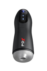 PDX - PDX Elite - Suck-O-Matic Vibrating & Sucking Masturbator - Black/Clear - Stag Shop