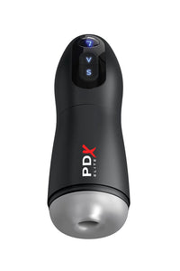 Thumbnail for PDX - PDX Elite - Suck-O-Matic Vibrating & Sucking Masturbator - Black/Clear