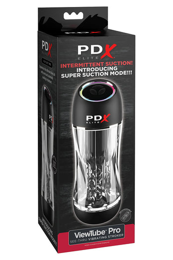 PDX - PDX Elite - ViewTube Pro Vibrating Stroker - Stag Shop