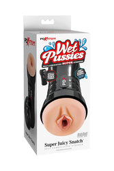 PDX - PDX Extreme - Wet Pussies - Super Juicy Snatch Self Lubricating Stroker - Black/Beige - Stag Shop
