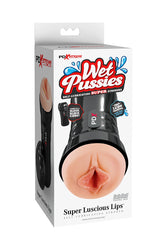 PDX - PDX Extreme - Wet Pussies - Super Luscious Lips Self Lubricating Stroker - Black/Beige - Stag Shop