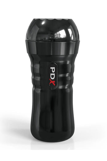 PDX - PDX Extreme - Wet Strokers - Super Slide & Glide Self Lubricating Stroker - Black/Clear - Stag Shop