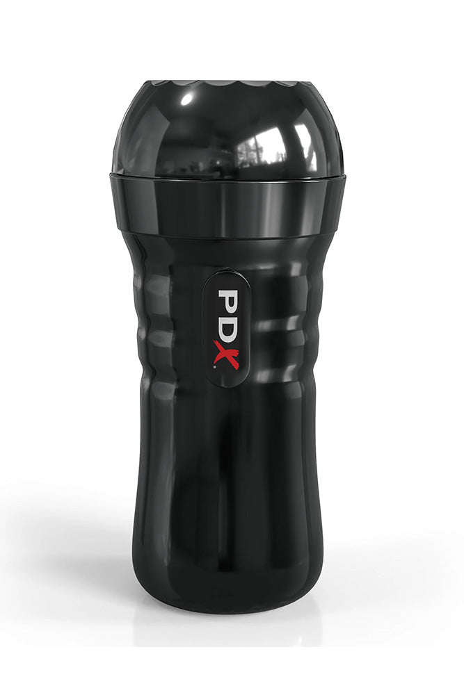 PDX - PDX Extreme - Wet Strokers - Super Slide & Glide Self Lubricating Stroker - Black/Clear - Stag Shop
