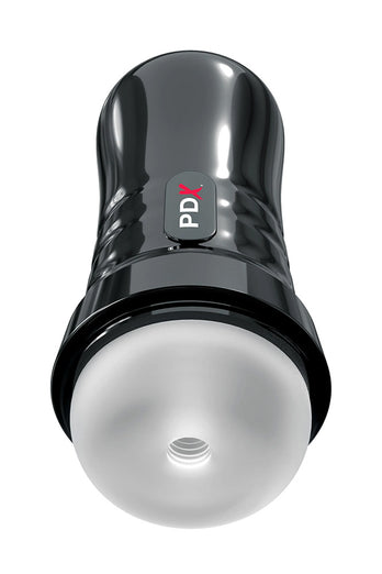 PDX - PDX Extreme - Wet Strokers - Super Slide & Glide Self Lubricating Stroker - Black/Clear - Stag Shop