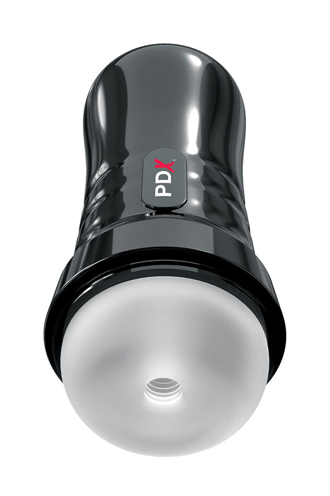 PDX - PDX Extreme - Wet Strokers - Super Slide & Glide Self Lubricating Stroker - Black/Clear - Stag Shop