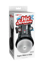 PDX - PDX Extreme - Wet Strokers - Super Slide & Glide Self Lubricating Stroker - Black/Clear - Stag Shop