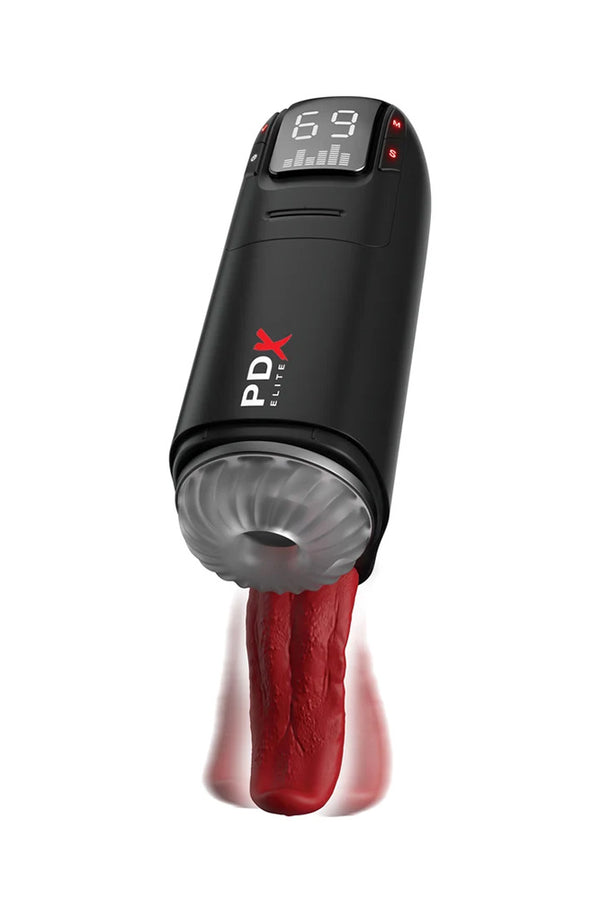 PDX - Elite - Fap-O-Matic Ultra Drive Licking & Vibrating Masturbator