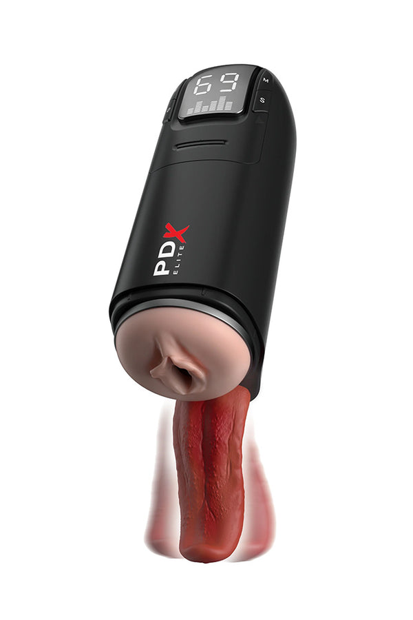 PDX - Elite - Fap-O-Matic Ultra Drive Licking & Vibrating Masturbator