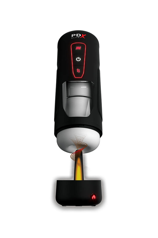 PDX - Elite - Milk Me Hotter Thrusting, Vibrating & Heating Masturbator - Stag Shop