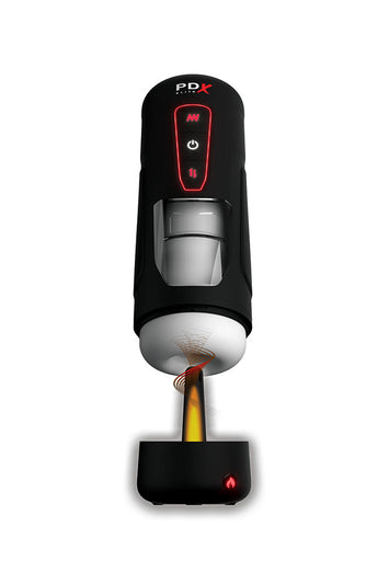PDX - Elite - Milk Me Hotter Thrusting, Vibrating & Heating Masturbator - Stag Shop