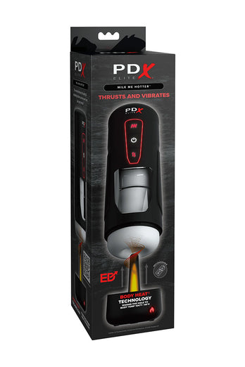 PDX - Elite - Milk Me Hotter Thrusting, Vibrating & Heating Masturbator - Stag Shop