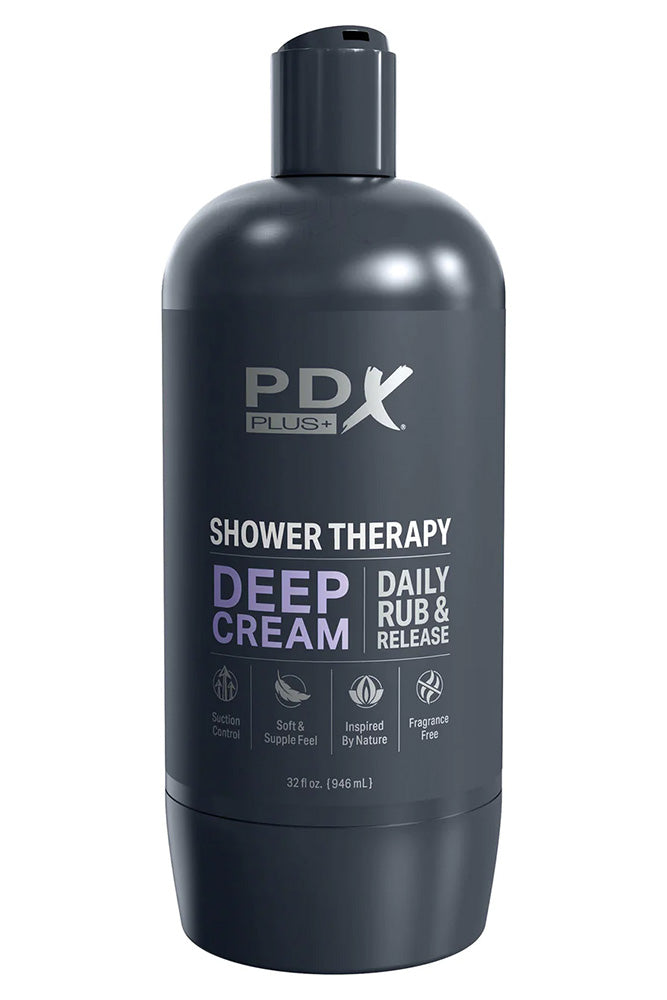 PDX - PDX Plus - Deep Cream Discreet Shower Stroker - Clear - Stag Shop