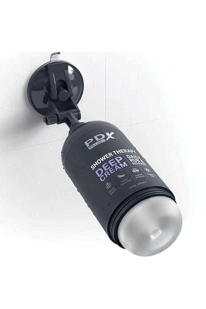 PDX - PDX Plus - Deep Cream Discreet Shower Stroker - Clear - Stag Shop